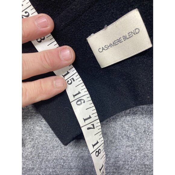 St John's Bay Pea Coat Women’s Sz 2X Black Long Sleeve Button Up Cashmere Blend - Picture 9 of 11
